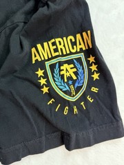 American Fighter Mens T-Shirt LANDER Athletic Biker GYM Black MMA Large