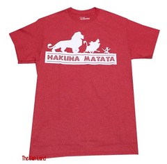 New Disney The Lion King Mufasa Simba Red Mens T-Shirt