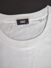 (New) Kith Script Needlepoint White T XL