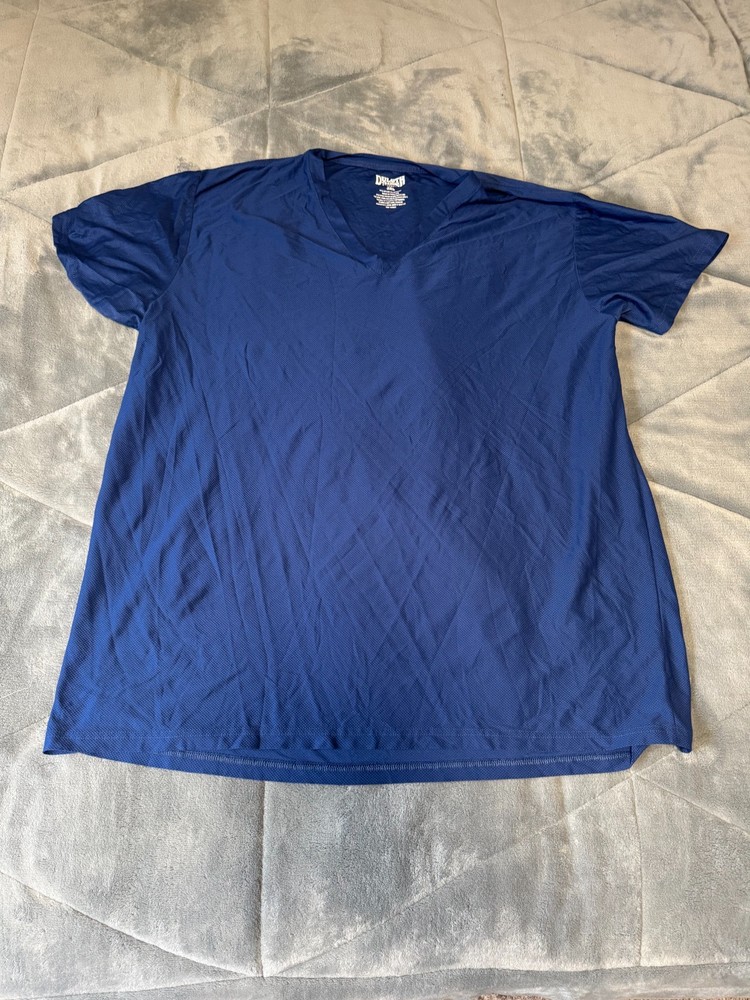 Lot of 2 Used Duluth Buck Naked V-Neck Undershirts Blue XXXL 3XL Rare
