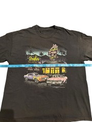 J Galt Shirt Mens One Size Black 1984 Al Burgers Drive In Vintage 80s USA T Shir