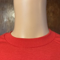 Vintage Single Stitch Hanes Heavyweight 50/50 Red Blank Shirt Size Large