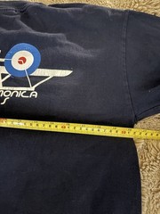 Vintage Santa Monica Airlines Local 13 Longsleeve T-Shirt Navy Medium