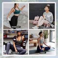 High Waisted Leggings for – No See Through Tummy Novelty Workout Yoga Pants w…