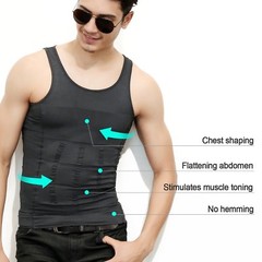 Fajas Para Hombres Faja Reductora De Hombre Men Body Shapers Abdomen Control Tee