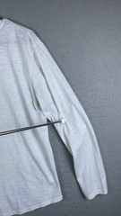 Coofandy Shirt Mens Medium White Long Sleeve Crewneck Casual Solid Knit