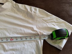 LOUIS VUITTON WHITE HIGH NECK / COWL NECK EMBROIDERED MONOGRAM T-SHIRT MEDIUM