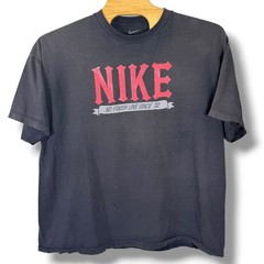 Vintage Nike T-Shirt Men 3XL Faded Black Loose Fit No Finish Line Graphic Tee