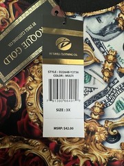 Drill Clothing Mens Baroque Gold Money T Shirt 3XL 4XL 5XL Big Urban