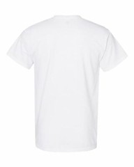 G5000 Gildan Short-Sleeve White T-Shirt Heavy Cotton 5.3oz (W/Tearaway Label) G3
