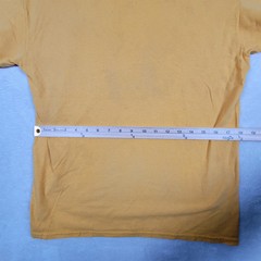 Vintage Rat On Bike T-Shirt Gildan Heavy Cottton Big Logo Graffiti Yellow Size M
