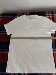 J Crew Mens Short Sleeve Crew Neck Cotton T Shirt Large White