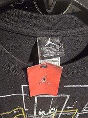 Vtg 2005 Nike Air Jordan Pop Art Graphic T Shirt NWT Black XXL Wrap Around Y2K