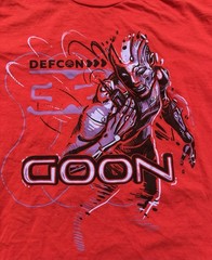 DefCon Goon Shirt Mens Large Security Hacking Training Red Short Sleeve Tee