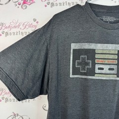Nintendo entertainment Charcoal T-Shirt with Retro Controller Graphic 2016