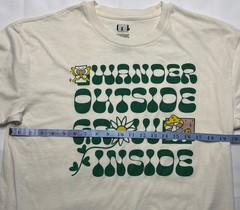 Isaac Morris T-Shirt (Men’s Size Large) Wonder Outside Grow Inside – Beige