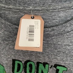 Classic Tee Luv Gray Shirt with Green Print Owl “Dirty Bird”