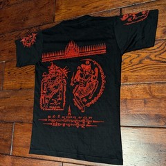 Thailand MD My Dream Textured Graphic Black & Red T-Shirt 100% Cotton Men’s M