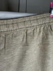 GAP Men’s XL Linen Blend Shorts Tan Beige Elastic Waist Drawstring