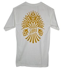 Miller Lite Mens White Beer Logo Merch Party Tee Shirt Small