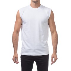 PROCLUB MENS COMFORT MUSCLE TEE PRO CLUB CASUAL SLEEVELESS TANK TOP GYM SUMMER