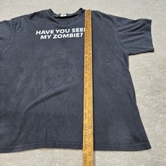 Vintage Y2K Have You Seen My Zombie Shirt Mens XL Black Horror Graphic Quote Tee