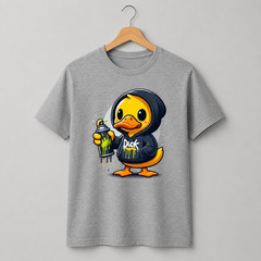 Duck Street Style T-Shirt – Graffiti Duck T-Shirt, Unisex, 100% Cotton