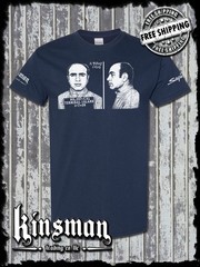 Al Capone 1939 Mug Shot T-Shirt Old School Gangster Mafia Mob