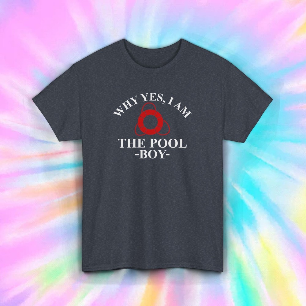 Pool Boy T-Shirt Funny Lifeguard Swimming Summer Beach Humor S-5XL