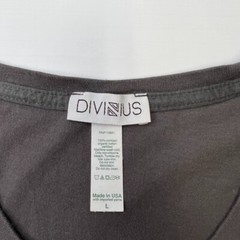Divinius Shirt Men Large Organic Cotton Combed Olive USA Work Party Gym Core Nw