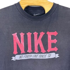 Vintage Nike T-Shirt Men 3XL Faded Black Loose Fit No Finish Line Graphic Tee
