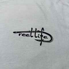 Reel Life Fishing T Shirt Mens XL Blue Wave Sunset Logo Graphic Outdoor