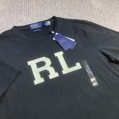 Polo Ralph Lauren Mens Custom Slim Fit RL Graphic T-Shirt Black Size L NWT