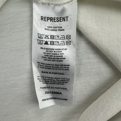 Represent Shirt Mens Extra Large White Boxy Tee Streetwear Short Sleeve