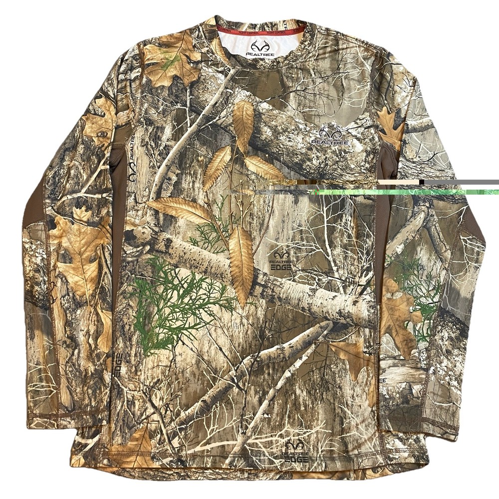 Realtree Camouflage Long Sleeve T-Shirt Men’s Small Camo Hunting Gear Outdoors