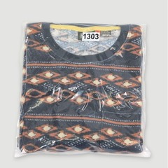 Howler Bros Terry T Mens Medium Lombok Petrol Aztec Southwestern Print Western