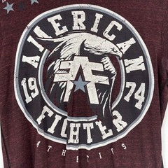 American Fighter Mens XL Front Back Graphic Long Sleeve Shirt