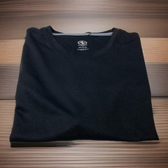 Athletic Works DriWorks Men’s 2XL Solid Black Crew Neck Short Sleeve T Shirt