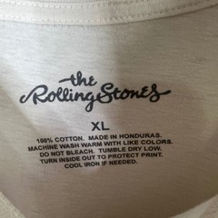 The Rolling Stones Bridges to Babylon Tour T Shirt XL Cream Band Tee Mens