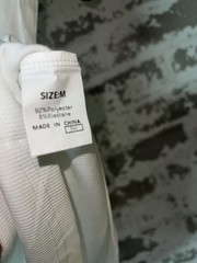 NWT! JMIERR Mens Muscle Slim T Shirt V-Neck Short Sleeve 2 Tone Gray White sz M