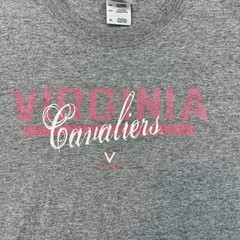 Virginia Cavaliers Mens XL Gray Gildan Graphic T-Shirt Short Sleeve Heavy Cotton