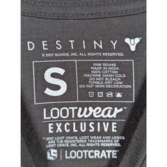 DESTINY 2 Short Sleeve Black Shirt Size SMALL Loot Crate Explore December 2017