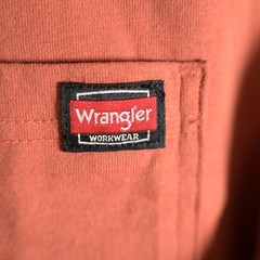 Wrangler Workwear Mens Redwood Long Sleeve Heavyweight Pocket Tee WW55270 L