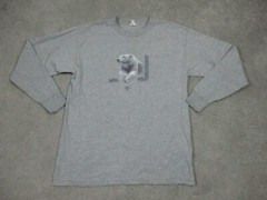 Vintage Tee Shirt Mens Large W42xL28in Gray Polar Bear Hunting Adult Made USA