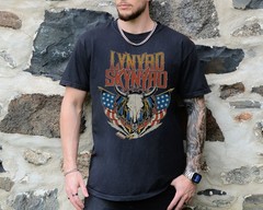 Lynard Skynard Patriot T-Shirt Southern Rock Band on Premium Comfort Colors Tee