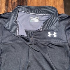 Under Armour 1/4 Zip Pullover Men’s M Gray Performance Long Sleeve Athletic
