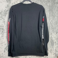Hoonigan Motorsports T-Shirt Mens Medium Black Spellout Long Sleeves Cotton Cars