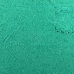 Vintage 90s Fruit of the Loom Selvedge Pocket T Shirt Men’s Size Large Green