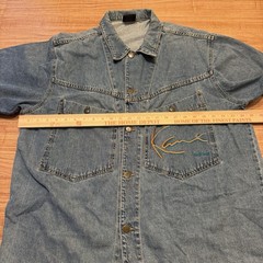 Vintage 90’s Karl Kani Jean Men’s Button Up Tee Shirt XL