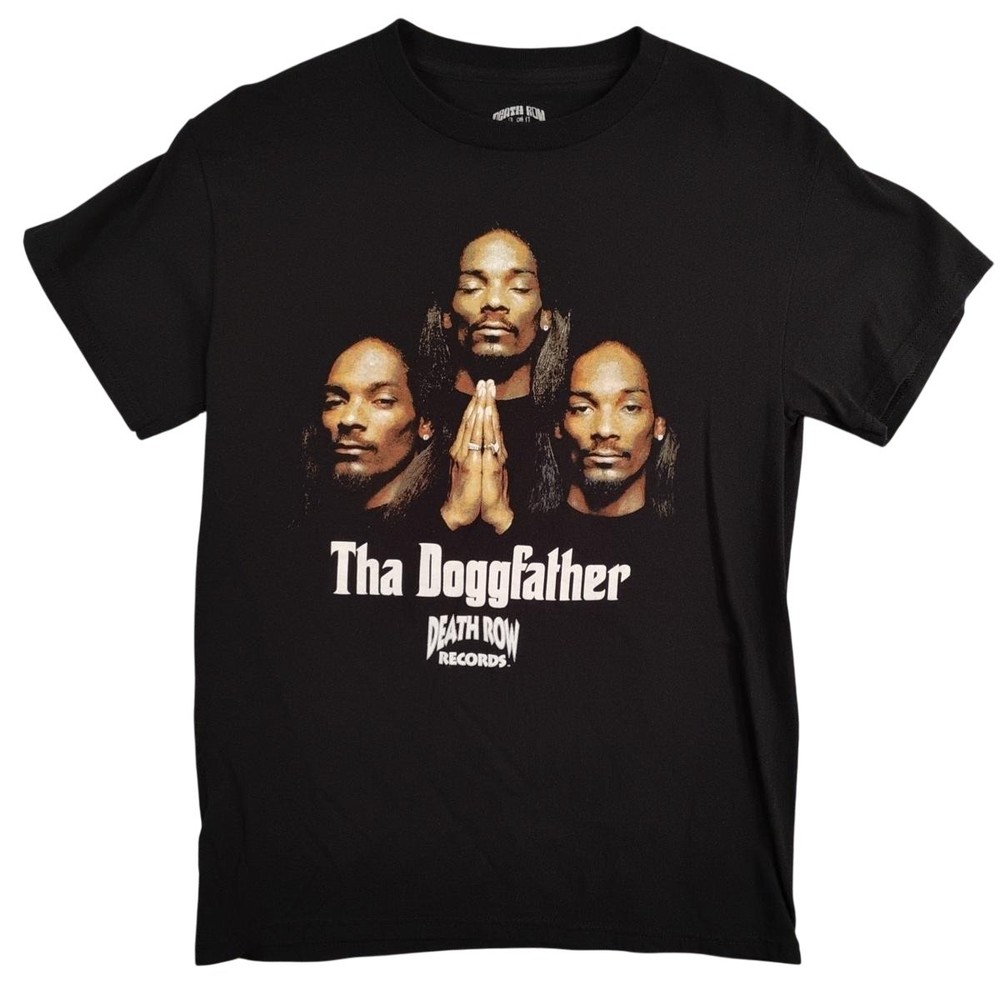 Death Row Records Tha Doggfather Shirt Mens Small Black Graphic Hip Hop Rap Tee